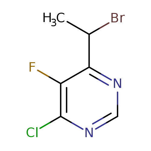 Pyrimidine, 4-(1-bromoethyl)-6-chloro-5-fluoro-