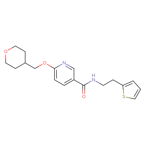 6-[(oxan-4-yl)methoxy]-N-[2-(thiophen-2-yl)ethyl]pyridine-3-carboxamide
