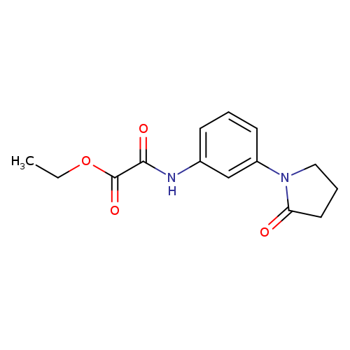ethyl {[3-(2-oxopyrrolidin-1-yl)phenyl]carbamoyl}formate