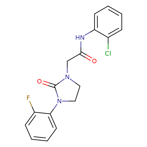 N-(2-chlorophenyl)-2-[3-(2-fluorophenyl)-2-oxoimidazolidin-1-yl]acetamide