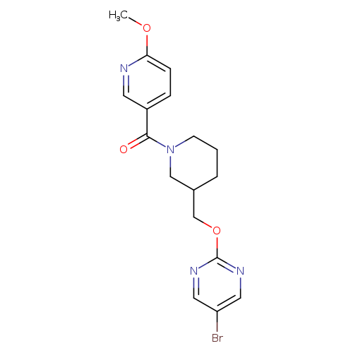 5-bromo-2-{[1-(6-methoxypyridine-3-carbonyl)piperidin-3-yl]methoxy}pyrimidine