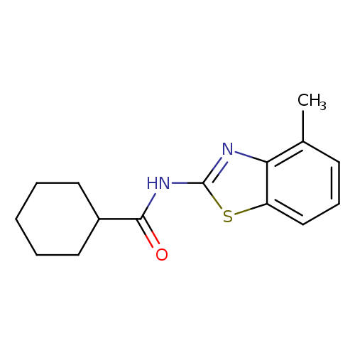 N-(4-methyl-1,3-benzothiazol-2-yl)cyclohexanecarboxamide