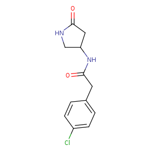 2-(4-chlorophenyl)-N-(5-oxopyrrolidin-3-yl)acetamide