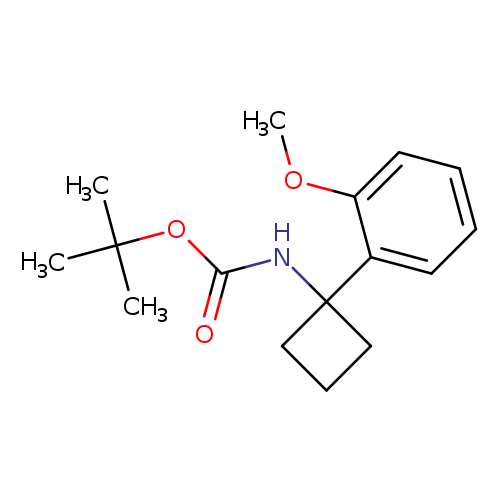 tert-Butyl N-[1-(2-methoxyphenyl)cyclobutyl]carbamate