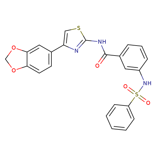 3-benzenesulfonamido-N-[4-(2H-1,3-benzodioxol-5-yl)-1,3-thiazol-2-yl]benzamide