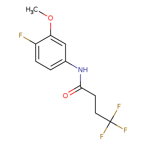 4,4,4-trifluoro-N-(4-fluoro-3-methoxyphenyl)butanamide