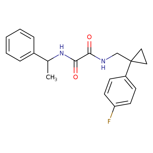 N-{[1-(4-fluorophenyl)cyclopropyl]methyl}-N'-(1-phenylethyl)ethanediamide