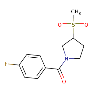 1-(4-fluorobenzoyl)-3-methanesulfonylpyrrolidine