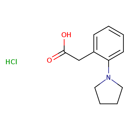 2-[2-(pyrrolidin-1-yl)phenyl]acetic acid hydrochloride
