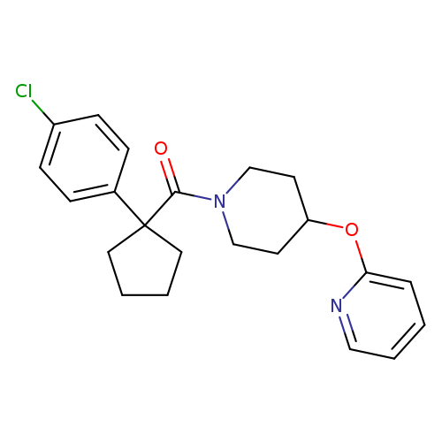 2-({1-[1-(4-chlorophenyl)cyclopentanecarbonyl]piperidin-4-yl}oxy)pyridine