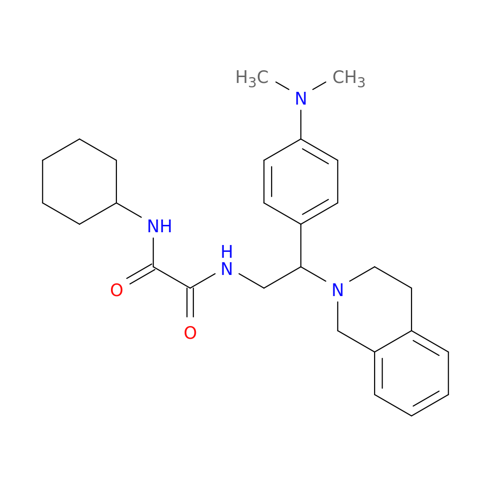 N'-cyclohexyl-N-{2-[4-(dimethylamino)phenyl]-2-(1,2,3,4-tetrahydroisoquinolin-2-yl)ethyl}ethanediamide
