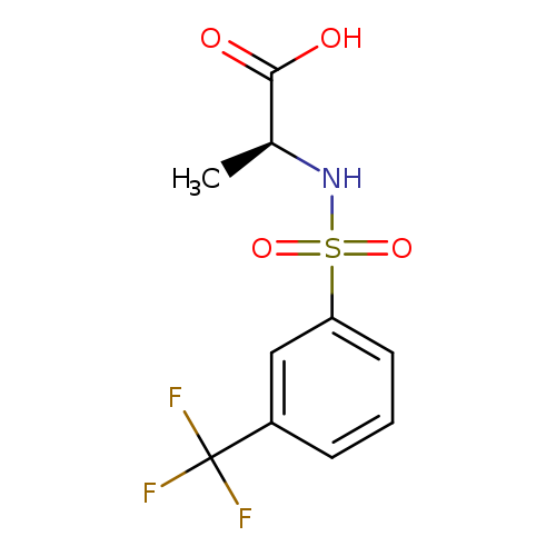 2-([[3-(Trifluoromethyl)phenyl]sulfonyl]amino)propanoic acid