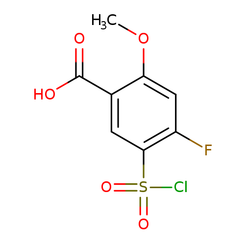 5-(chlorosulfonyl)-4-fluoro-2-methoxybenzoicacid