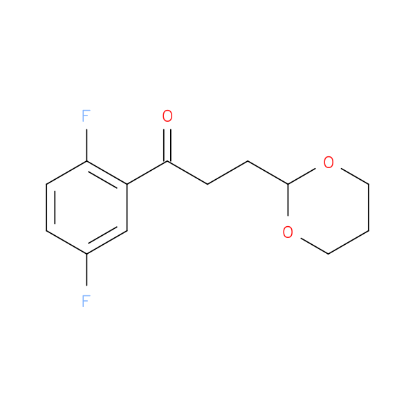 2',5'-Difluoro-3-(1,3-dioxan-2-yl)propiophenone