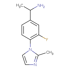 1-[3-fluoro-4-(2-methyl-1H-imidazol-1-yl)phenyl]ethan-1-amine