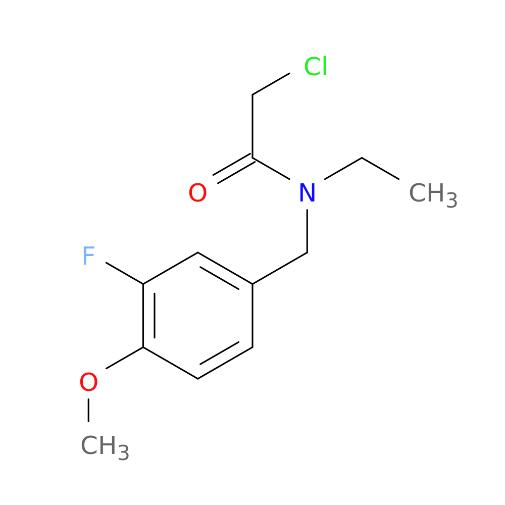 2-Chloro-N-ethyl-N-[(3-fluoro-4-methoxyphenyl)methyl]acetamide