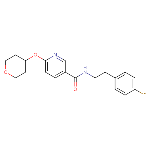 N-[2-(4-fluorophenyl)ethyl]-6-(oxan-4-yloxy)pyridine-3-carboxamide