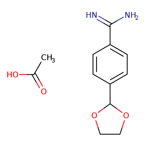 4-(1,3-dioxolan-2-yl)benzene-1-carboximidamide,aceticacid