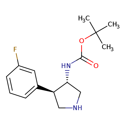 tert-Butyl (3S,4R)-4(3-Fluorophenyl)pyrrolidin-3-ylcarbaMate