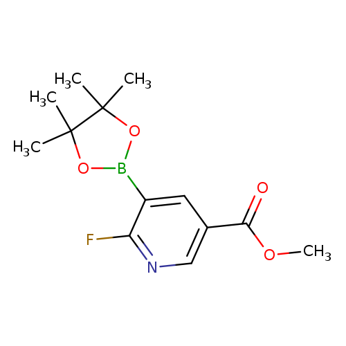 methyl 6-fluoro-5-(4,4,5,5-tetramethyl-1,3,2-dioxaborolan-2-yl)pyridine-3-carboxylate