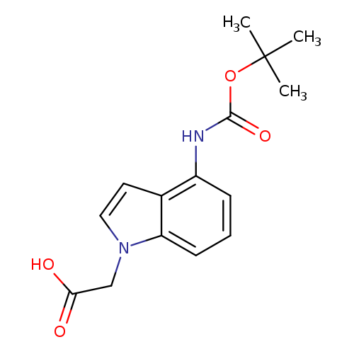 [4-[(tert-Butoxycarbonyl)amino]-1H-indol-1-yl]acetic acid