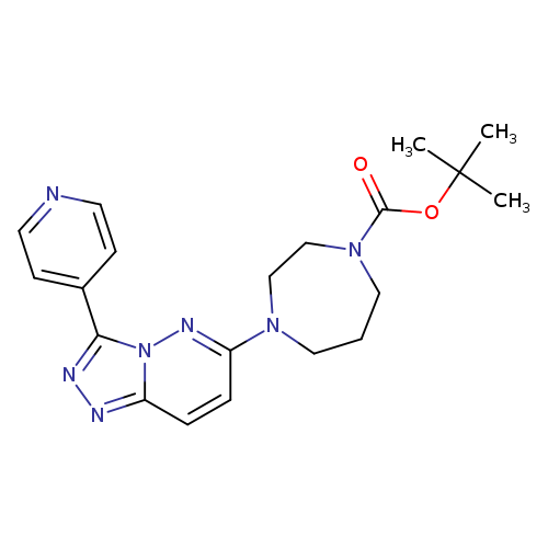 tert-butyl 4-[3-(pyridin-4-yl)-[1,2,4]triazolo[4,3-b]pyridazin-6-yl]-1,4-diazepane-1-carboxylate