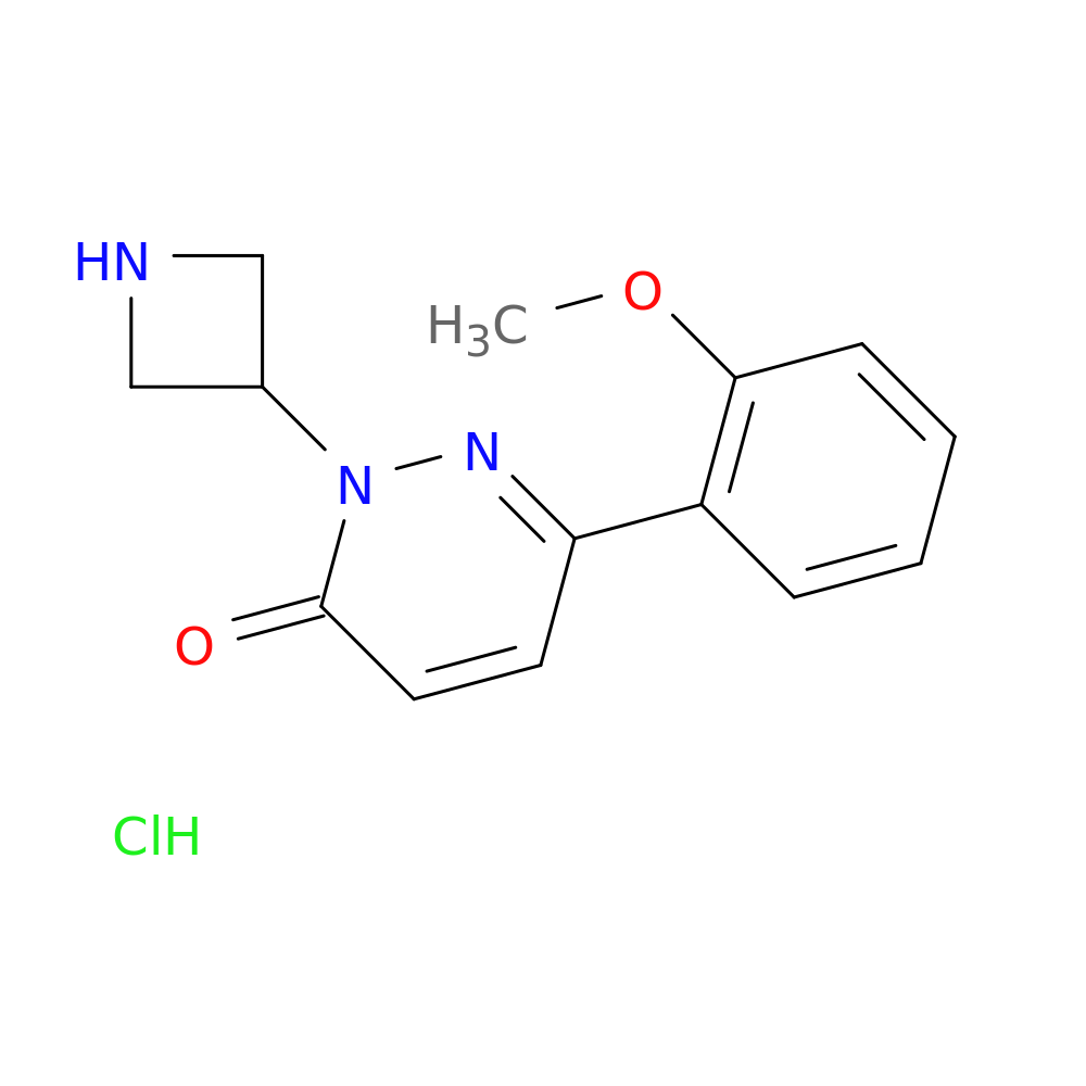 2-(azetidin-3-yl)-6-(2-methoxyphenyl)-2,3-dihydropyridazin-3-one hydrochloride