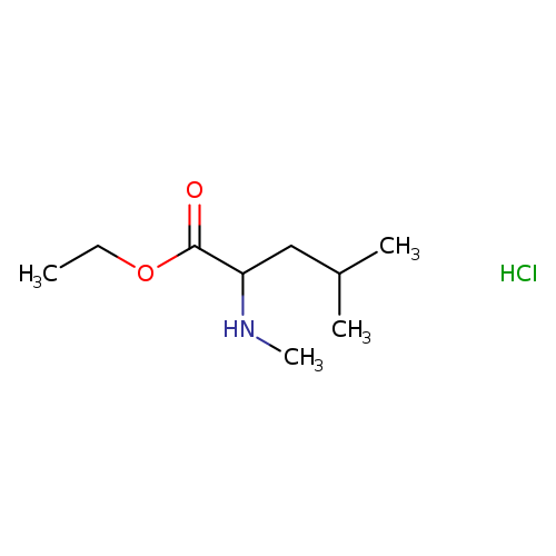 ethyl 4-methyl-2-(methylamino)pentanoate hydrochloride
