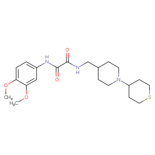 N'-(3,4-dimethoxyphenyl)-N-{[1-(thian-4-yl)piperidin-4-yl]methyl}ethanediamide