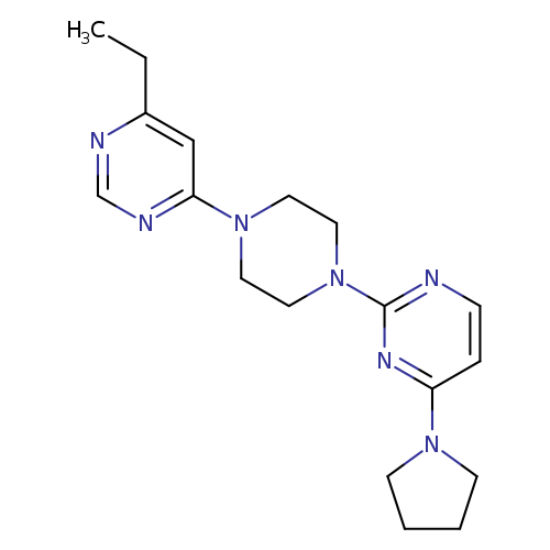 2-[4-(6-ethylpyrimidin-4-yl)piperazin-1-yl]-4-(pyrrolidin-1-yl)pyrimidine