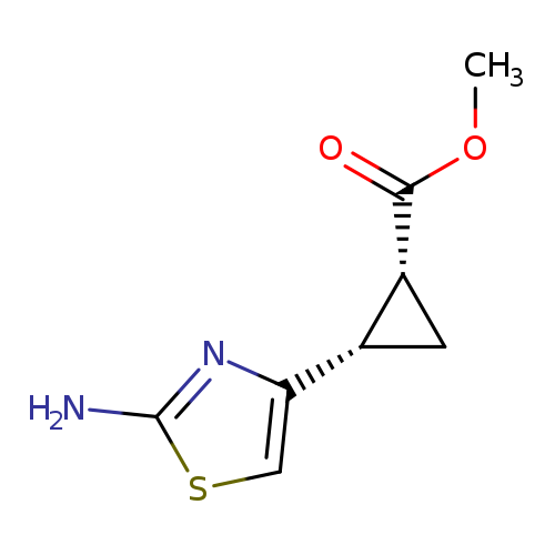 rac-methyl (1R,2S)-2-(2-amino-1,3-thiazol-4-yl)cyclopropane-1-carboxylate