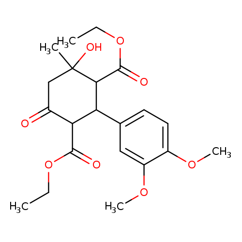 diethyl 2-(3,4-dimethoxyphenyl)-4-hydroxy-4-methyl-6-oxo-1,3-cyclohexanedicarboxylate