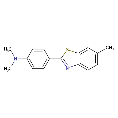 Benzenamine, N,N-dimethyl-4-(6-methyl-2-benzothiazolyl)-