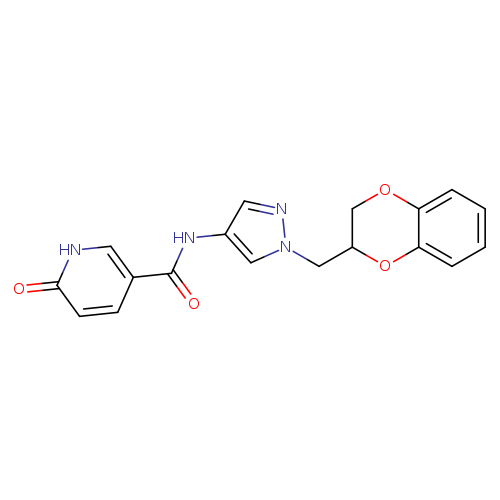 N-{1-[(2,3-dihydro-1,4-benzodioxin-2-yl)methyl]-1H-pyrazol-4-yl}-6-oxo-1,6-dihydropyridine-3-carboxamide
