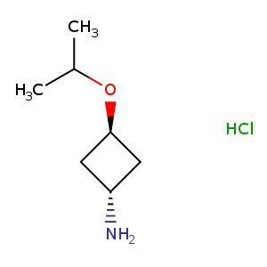 Cyclobutanamine, 3-​(1-​methylethoxy)​-​, hydrochloride (1:1)​, trans-