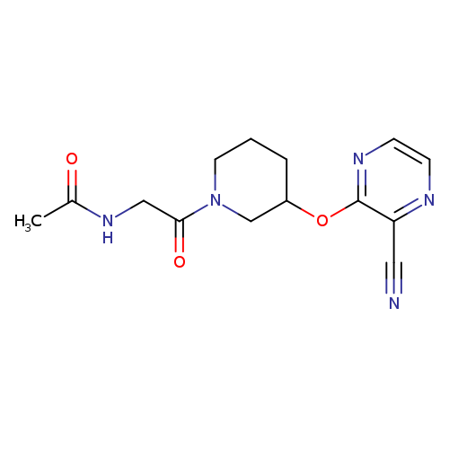 N-(2-{3-[(3-cyanopyrazin-2-yl)oxy]piperidin-1-yl}-2-oxoethyl)acetamide