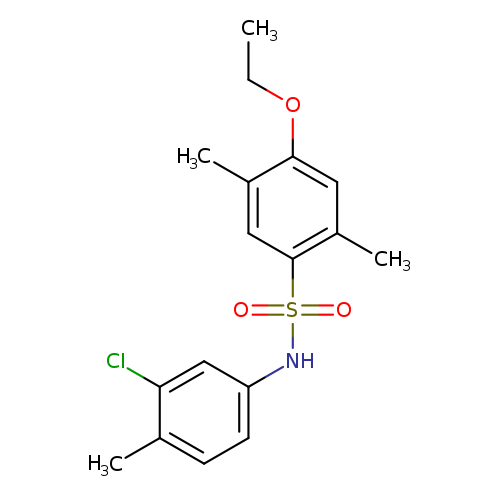 N-(3-chloro-4-methylphenyl)-4-ethoxy-2,5-dimethylbenzene-1-sulfonamide