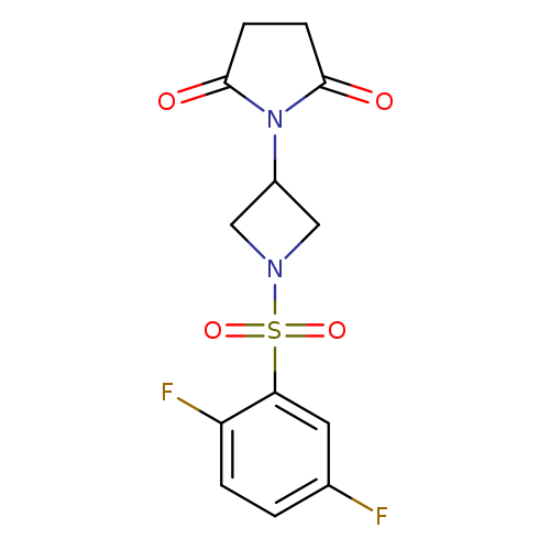 1-[1-(2,5-difluorobenzenesulfonyl)azetidin-3-yl]pyrrolidine-2,5-dione