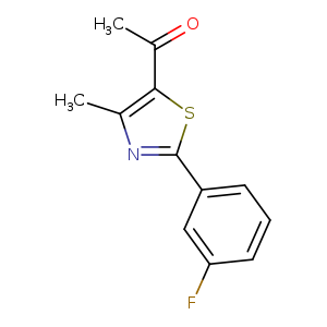 1-[2-(3-fluorophenyl)-4-methyl-1,3-thiazol-5-yl]ethan-1-one
