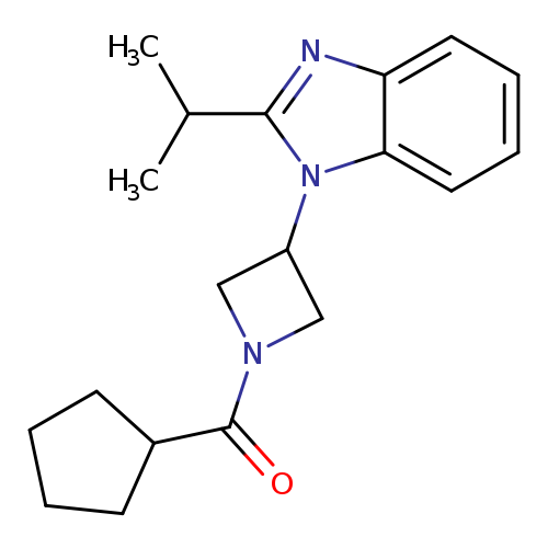 1-(1-cyclopentanecarbonylazetidin-3-yl)-2-(propan-2-yl)-1H-1,3-benzodiazole