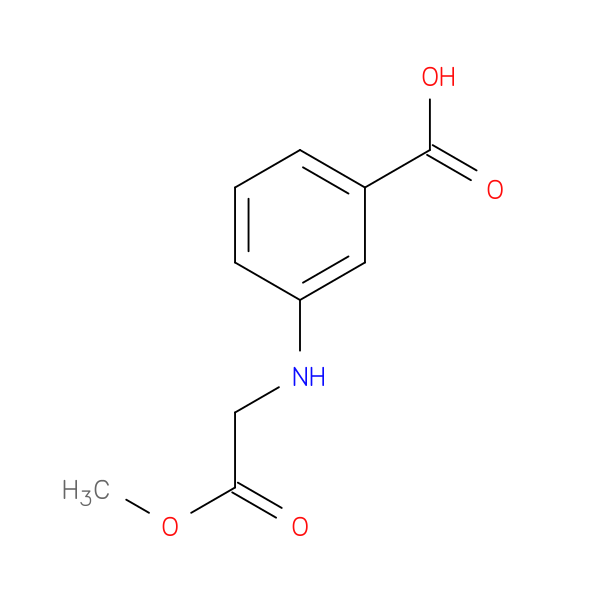 3-[(2-methoxy-2-oxoethyl)amino]benzoic acid