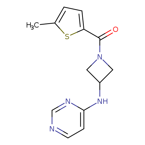 N-[1-(5-methylthiophene-2-carbonyl)azetidin-3-yl]pyrimidin-4-amine