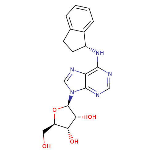 Adenosine, N-[(1R)-2,3-dihydro-1H-inden-1-yl]-