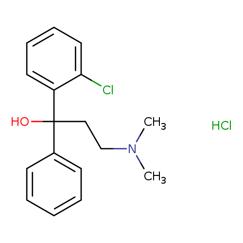 2-CHLORO-ALPHA-[2-DIMETHYLAMINOETHYL]BENZHYDROL HYDROCHLORIDE