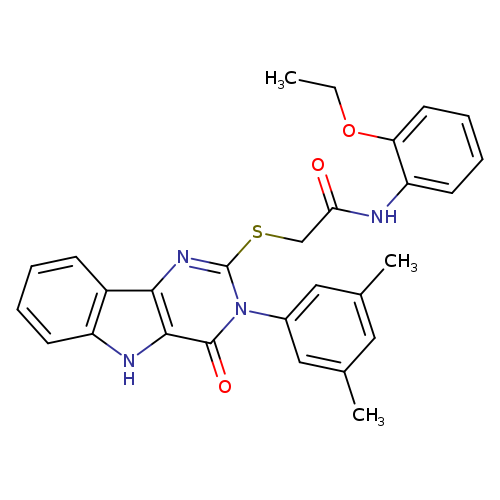 2-{[3-(3,5-dimethylphenyl)-4-oxo-3H,4H,5H-pyrimido[5,4-b]indol-2-yl]sulfanyl}-N-(2-ethoxyphenyl)acetamide