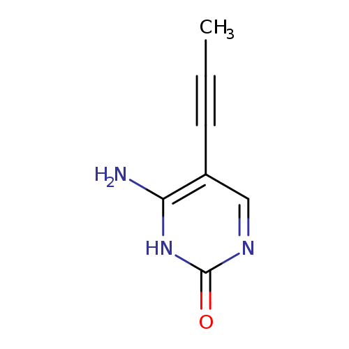 2(1H)-Pyrimidinone, 4-amino-5-(1-propynyl)- (9CI)