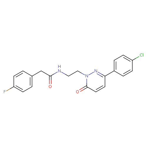 N-{2-[3-(4-chlorophenyl)-6-oxo-1,6-dihydropyridazin-1-yl]ethyl}-2-(4-fluorophenyl)acetamide