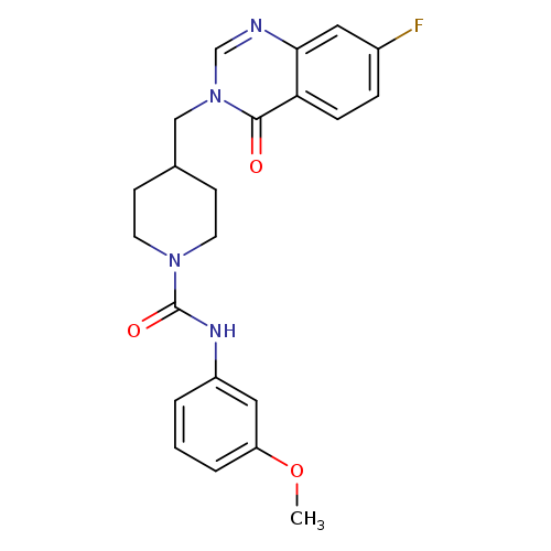 4-[(7-fluoro-4-oxo-3,4-dihydroquinazolin-3-yl)methyl]-N-(3-methoxyphenyl)piperidine-1-carboxamide