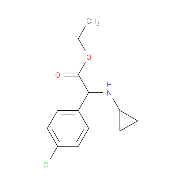 ethyl 2-(4-chlorophenyl)-2-(cyclopropylamino)acetate