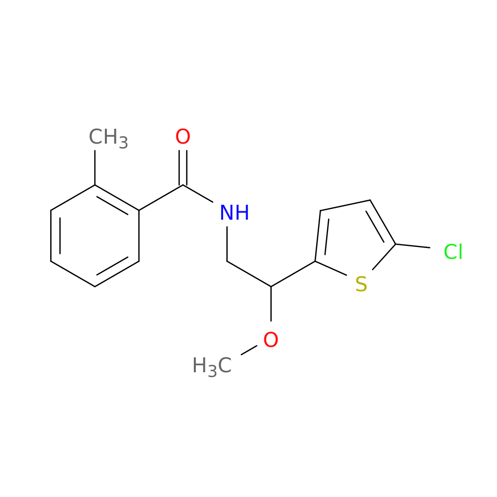 N-[2-(5-chlorothiophen-2-yl)-2-methoxyethyl]-2-methylbenzamide